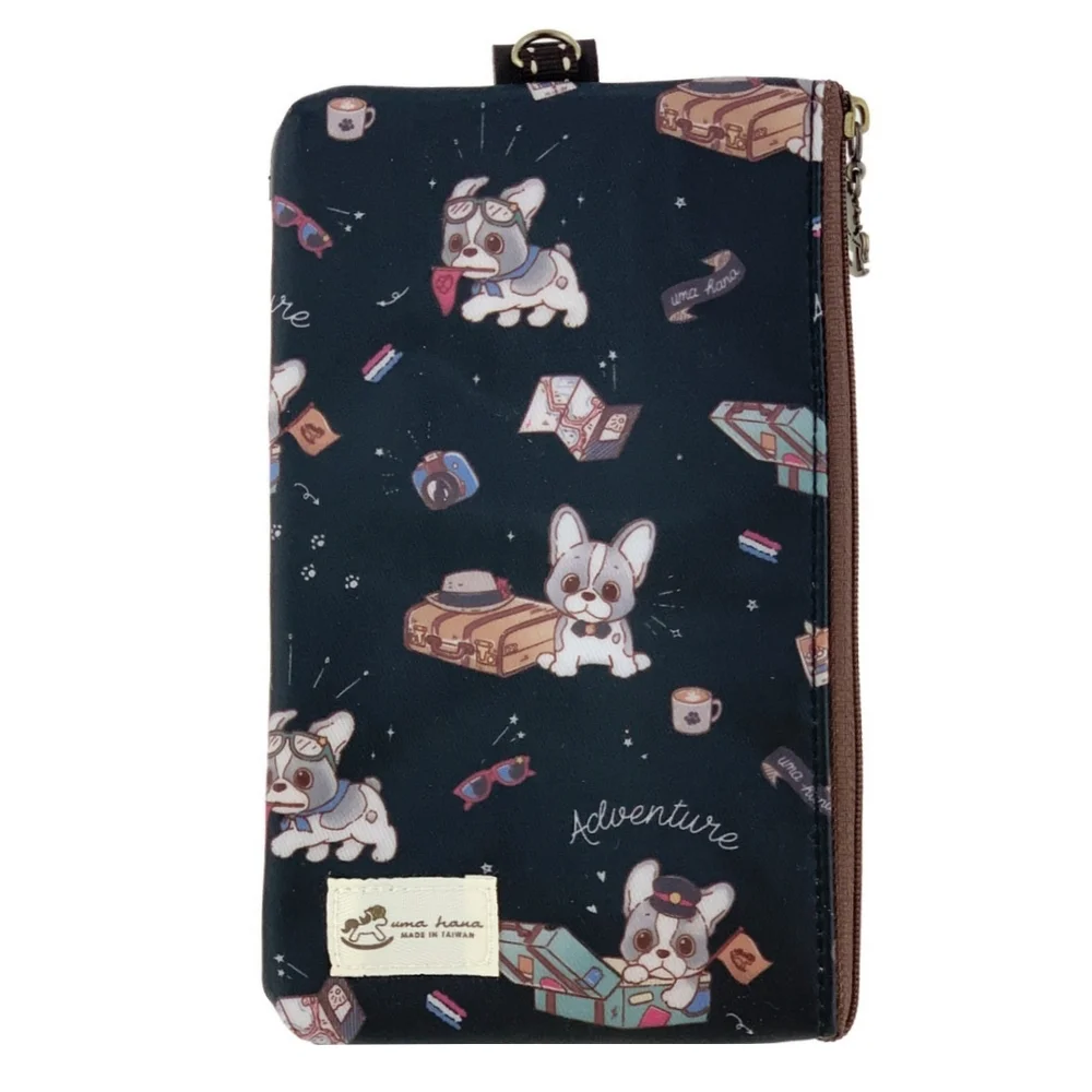 Waterproof Frenchie Phone Case Pouch W/ Neck Strap